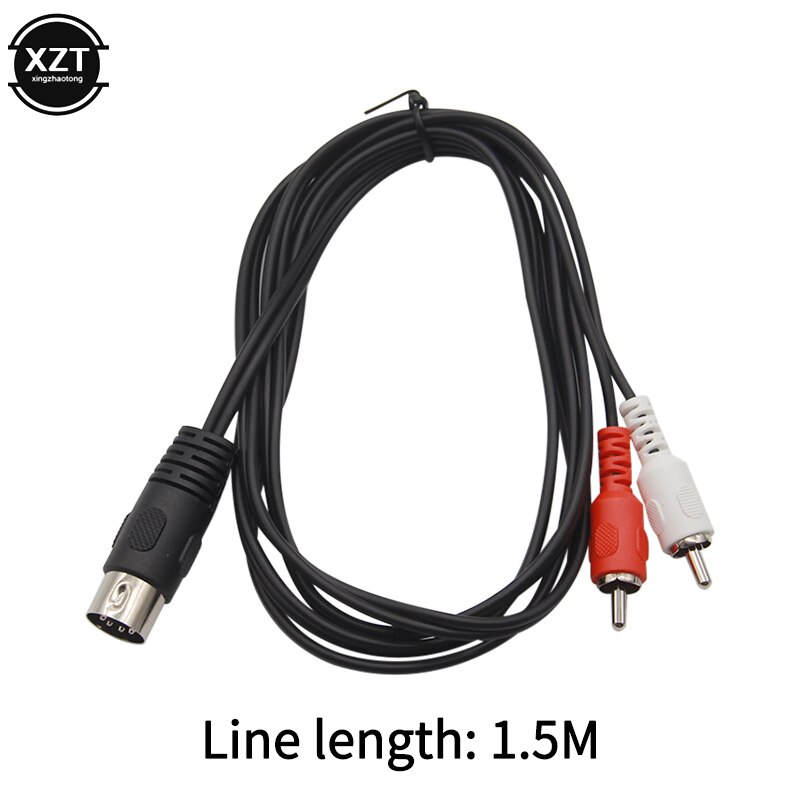 7 Pin DIN Mannelijke Openbare om 2 RCA Lotus Stekker Ouderwetse B & O TV Apparatuur Adapter kabel