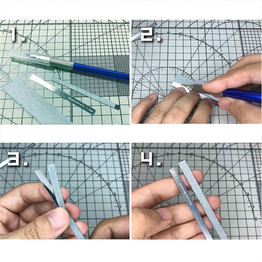 10 in 1 Stainless Steel Model Grinding Stick File Set Craft Tools For Alexen AJ0069 Model