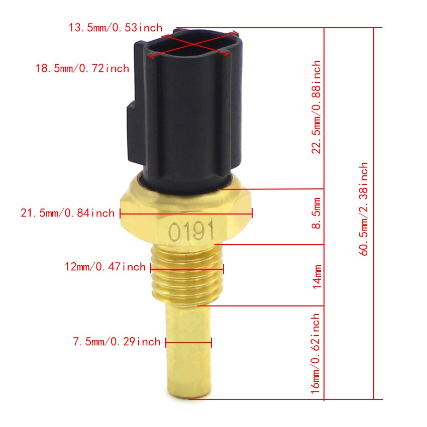 Water Temp Temperature Sensor For Yamaha FZ8NA FZ8S FZ8SA VMX17 V-Max XJ6F Diversion F XJ6S XJ6N XT1200Z Super Tenere XVS1300