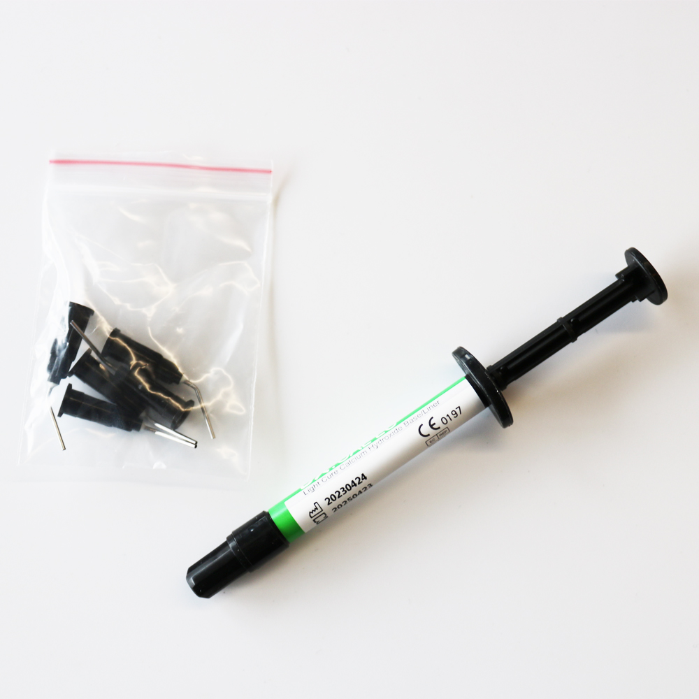 Hidróxido de calcio de curado ligero DX, material Dental de 1,5g, 1 unidad por caja