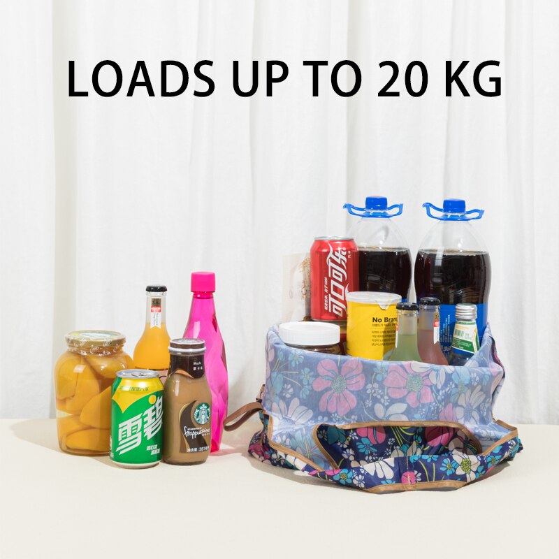 Ecologische Nylon Shopping Tassen Herbruikbare Wasbare Opvouwbare Kruidenier Bag Lichtgewicht Zware Shopper Handtas