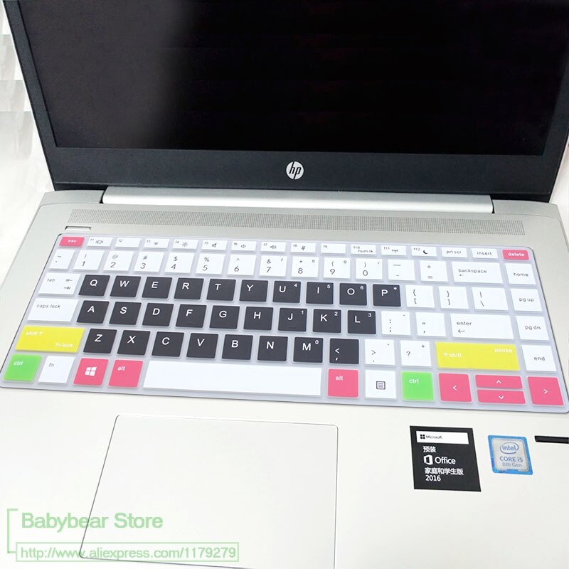 Til hp probook 440 g5 14 " / probook  x360 440 g1 / 440 g6 / 445 g6 / 640 g4 14 tommer laptop tastatur cover beskytter hud: Candyblack