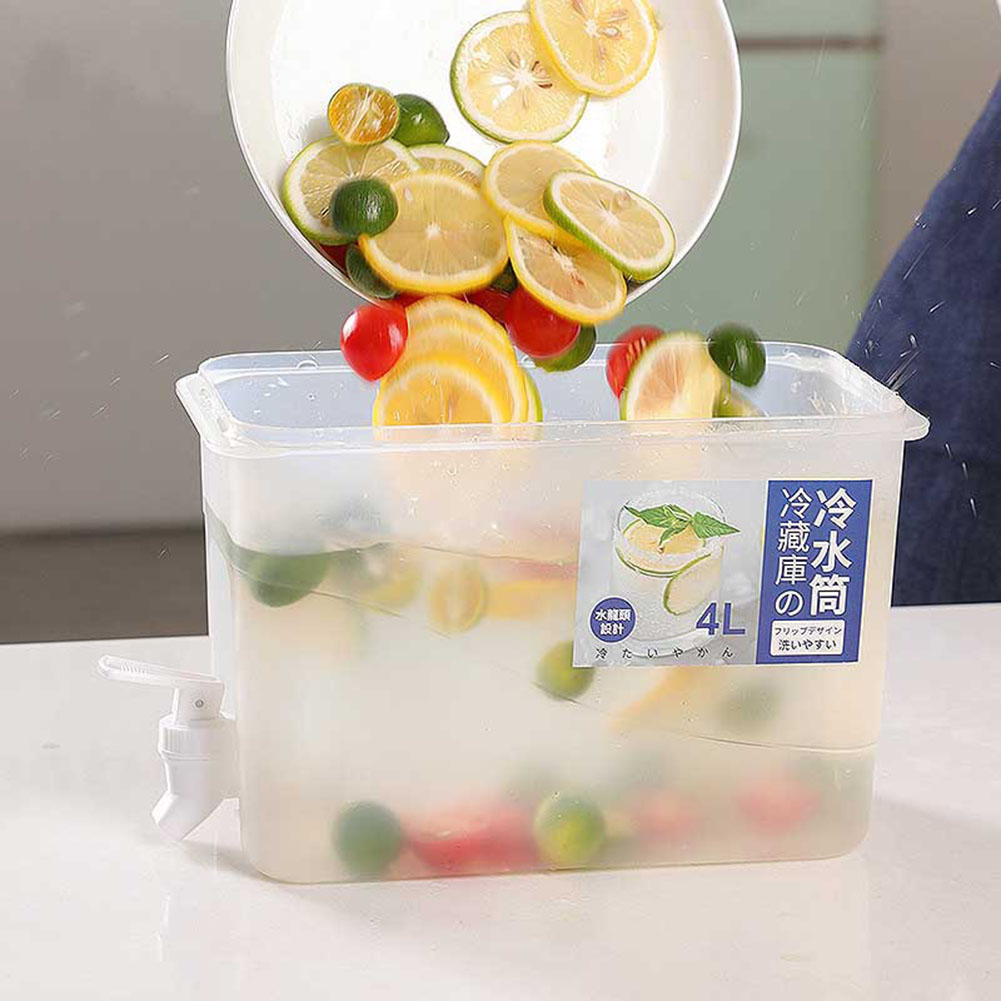 4L Koelkast Koelkan Plastic Koelkast Waterdispenser Multifunctionele Drankdispenser Grote Capaciteit voor Keuken Koelkast
