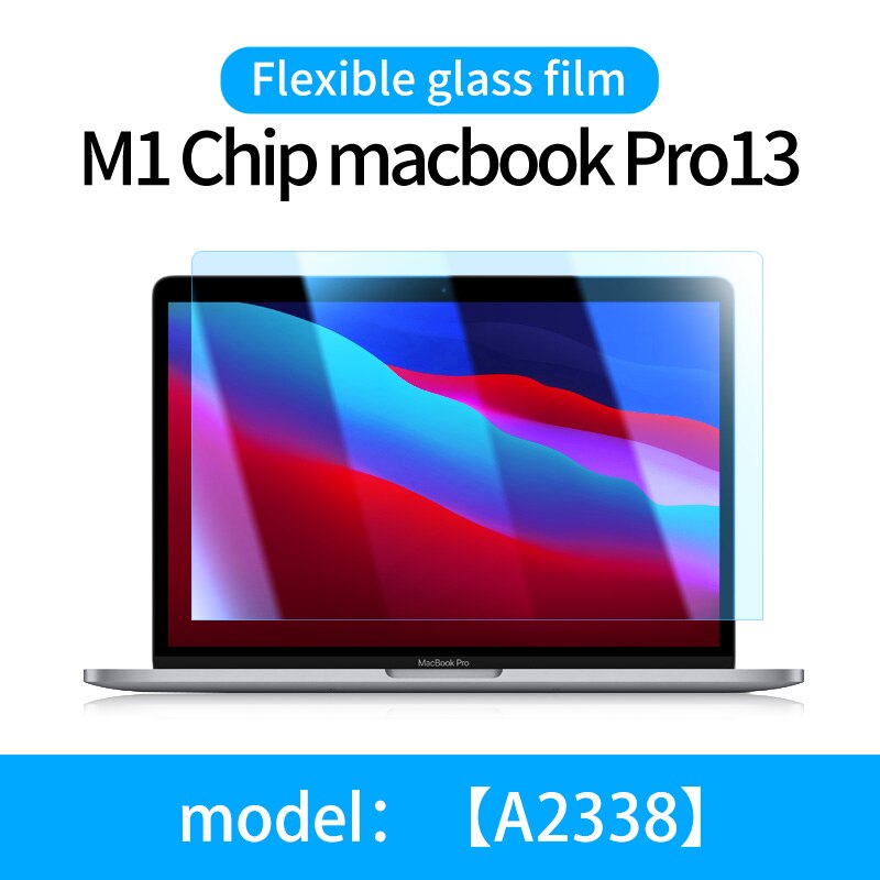 UDMA Anti-blue for Macbook Pro air 13 M1 Chip A2337 2338 Screen Protector 13 15 16 2179 2289 1706 2251 Flexible Glass Film: M1 Chip Pro13 2338