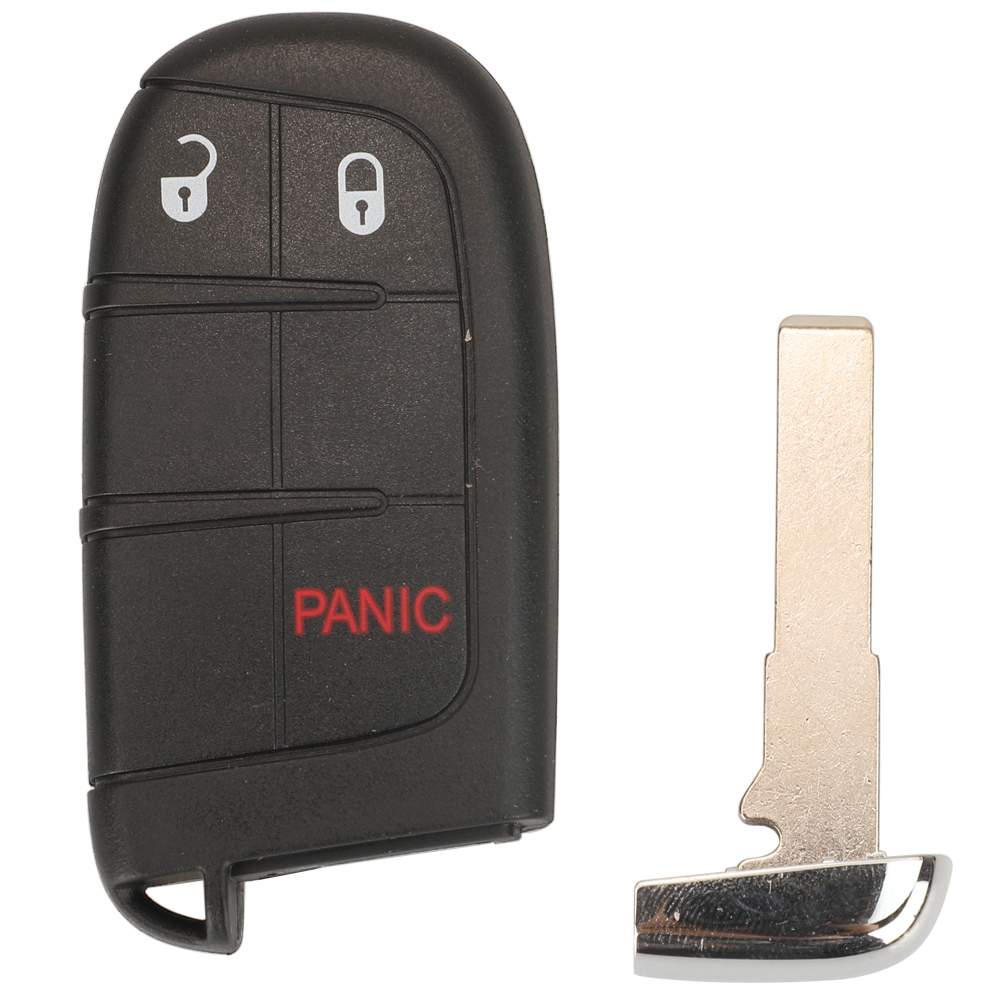 Jingyuqin 10 Uds SIP22 2/3/4/5 botones carcasa de llave a distancia de coche para Jeep Renegade Compass Auto SUV funda inteligente de entrada sin llave Fob: YELLOW