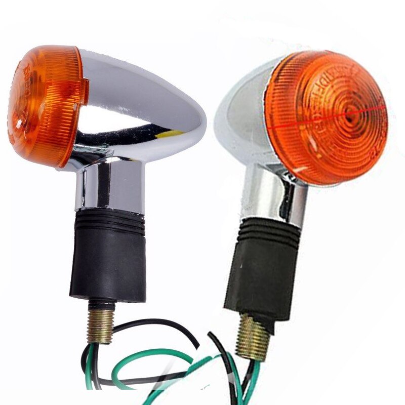 Luces Intermitentes ámbar para motocicleta, lámpara para Honda Shadow VT Spirit Velorex Deluxe, 600, 750, 800, 1100, 2 uds.