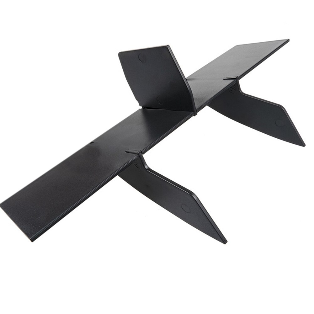 Car Styling Copilot Storage Box ABS Compartment Partition For Tesla Model 3 Glove Box Layered Sorting Board Accessories: Black   5 grids