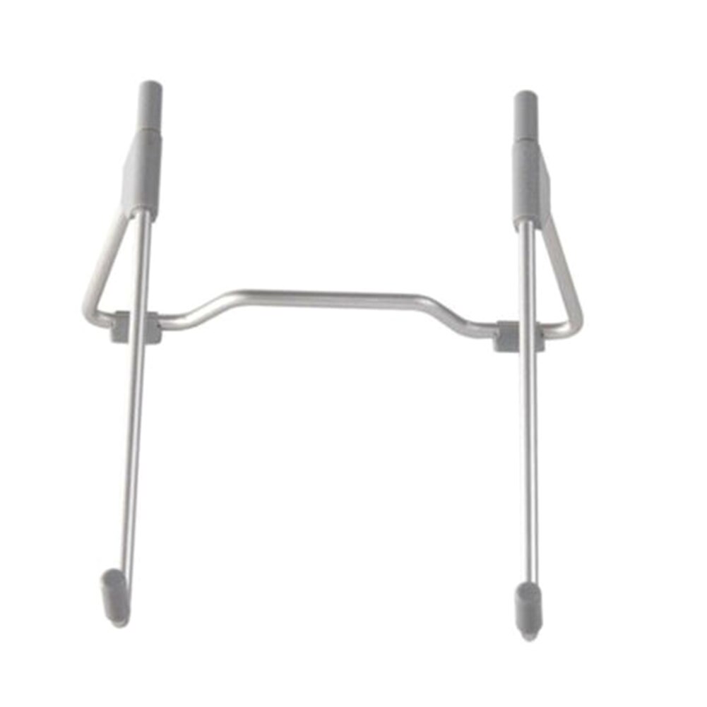 Adjustable Laptop Tablet Stand Folding Portable Desktop Support Metal Holder Heat Dissipation DOM668: gray