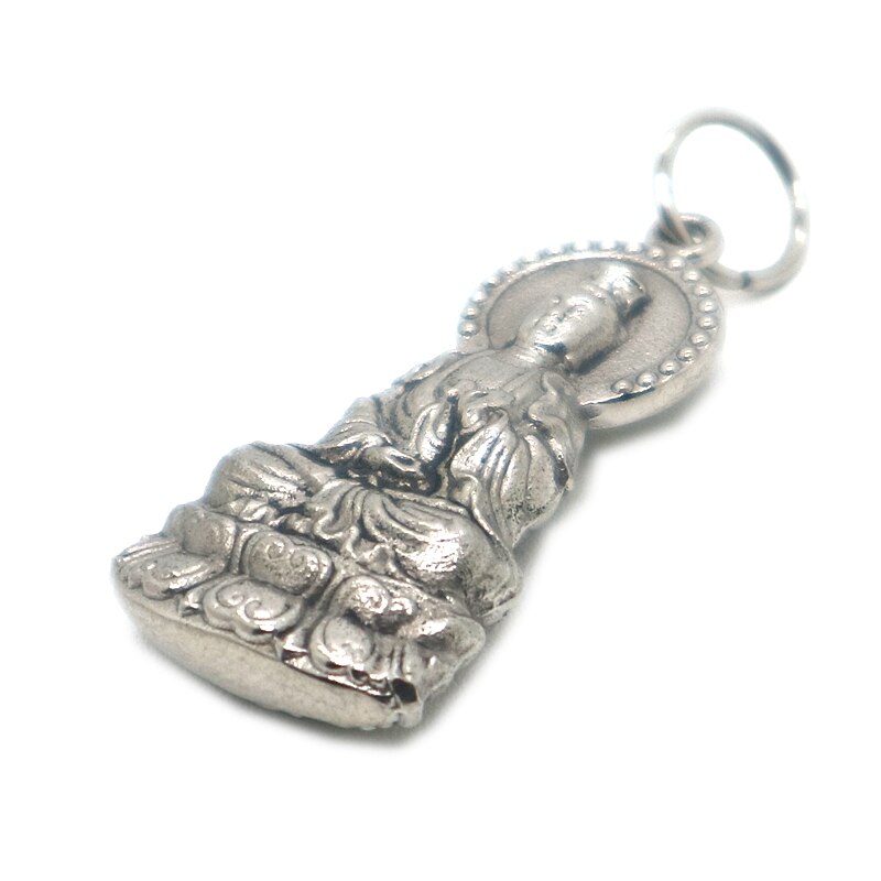 Unisex 316l roestvrijstalen guan yin beschermende klassieke hanger