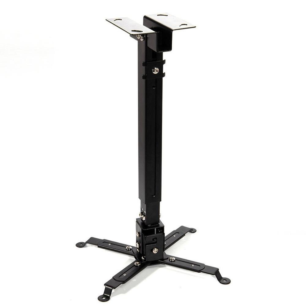 Universal Projector Bracket Retractable Extendable Adjustable Ceiling Mount Wall Bracket 5kg Loading Capacity Hanging Bracket: Black