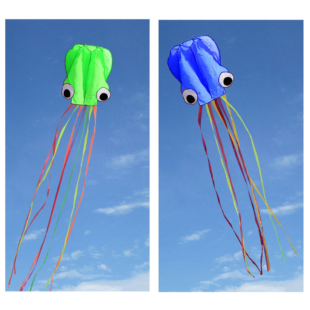 Large Mollusc Shape For Kids Lightweight 4 Meters With Tail Beach Park Portable Outdoor Sports Easy Flyer Octopus Kite