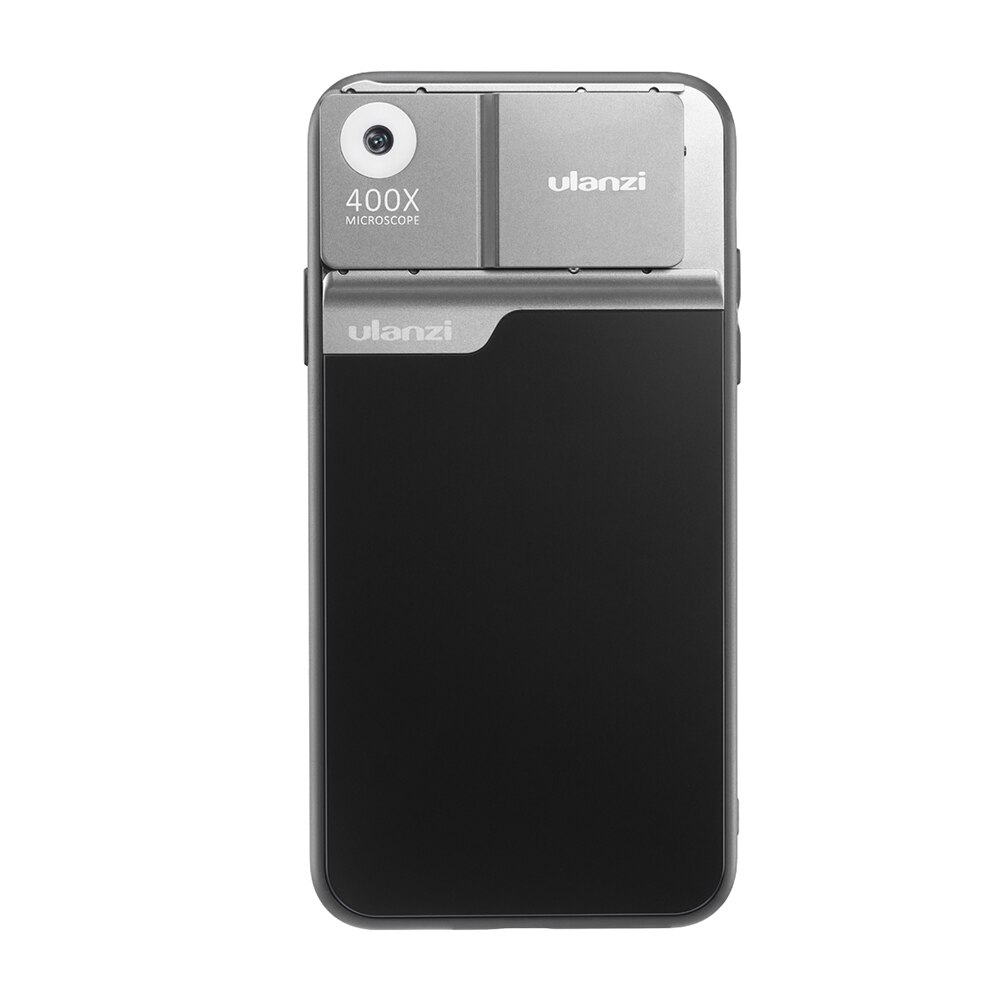 Ulanzi Wiederaufladbare 400X Mikroskop Telefon Objektiv Bausatz für iPhone 11 Profi Max mit Batterie LED Überträgt Licht 400X DH Optische objektiv