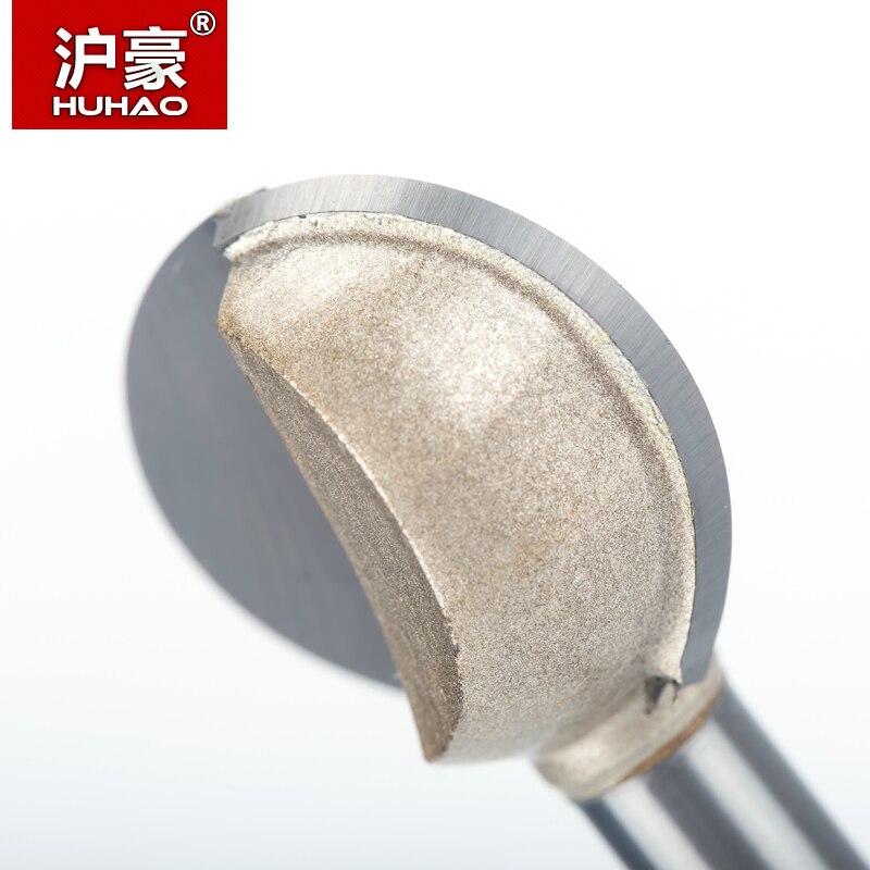 HUHAO 1pc 3mm 6mm Shank round carving bit making mould CNC bits for wood CNC woodworking round 3D engraving knife