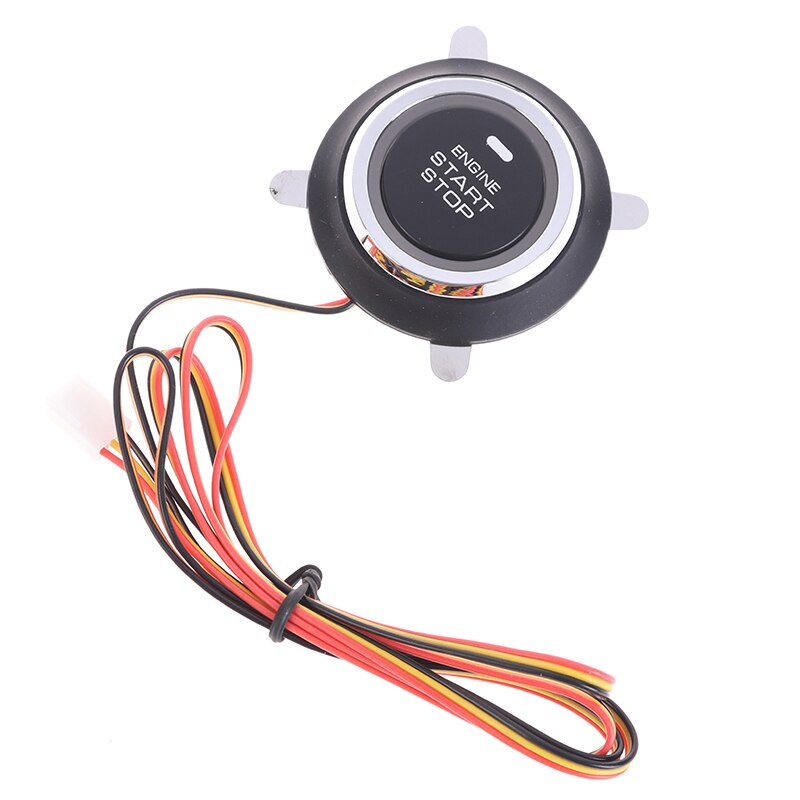 Botón pulsador de arranque de motor de coche, interruptor de arranque de entrada sin llave, 12V, 1 ud.