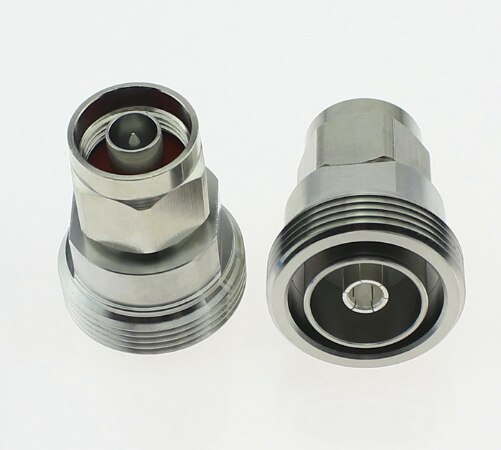 Adaptador de conector DIN hembra a N Adaptador Coaxial RF L29 7/16, 1 unidad