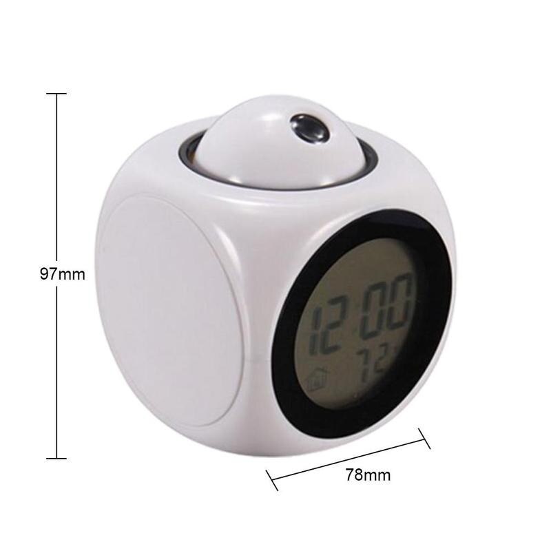 Aandacht Projectie Digital Weer Lcd Snooze Display Klok Thuis Wekker Projector Timer Backlight Color Led G0W9