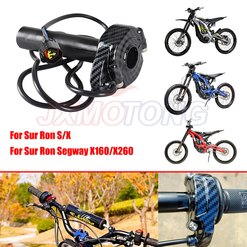 Poignée d'Accélérateur en Fibre de Carbone pour Vélo Électrique, Accessoire de Moto pour Surron Sur Sur-Ron X/S Lightbee Light équation S X