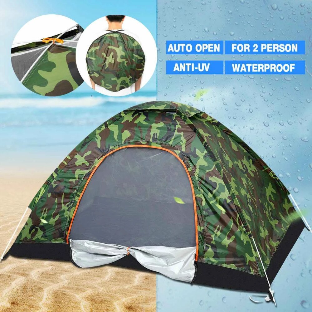 Ultraleichtes outdoor-zelt mit automatischem pop-up-system, sonnenschutz, atmungsaktiv, ideal für familien-camping und wanderungen, geräumiges, wasserdichtes zelt