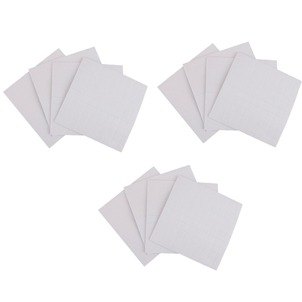 36Pcs Double Sided Self Adhesive Foam Pads Square Sticky Fixer 3D Effect 2mm