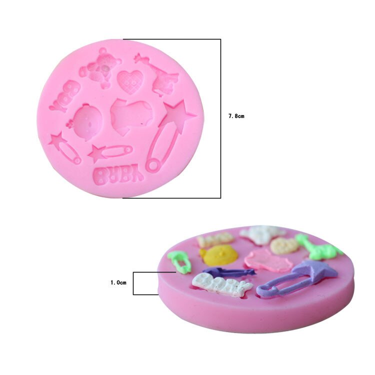 1 St 3D Siliconen Baby Cakevorm Babies Voor Cakevorm Sugarcraft Fondant Decorating Gereedschap Keuken Accessoires