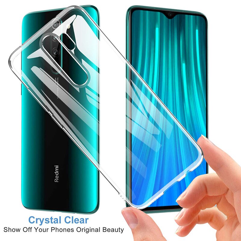 Étui de téléphone antichoc clair, en silicone, souple, couverture arrière, mobile, transparente, pour Xiaomi Redmi 8, 8A, Note8 Pro, 8 T