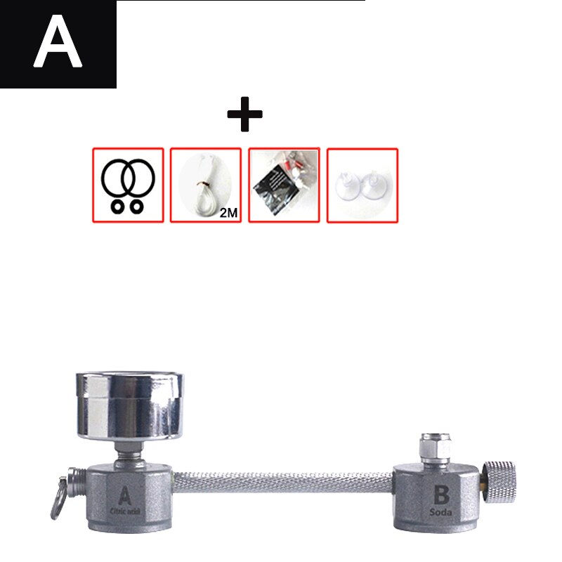 Aquarium CO2 Regulator Systeem Kit Co2 Diffuser Generator Met Klep Bubble Verstuiver Solenoid Aquarium Kooldioxide Voor Planten: A