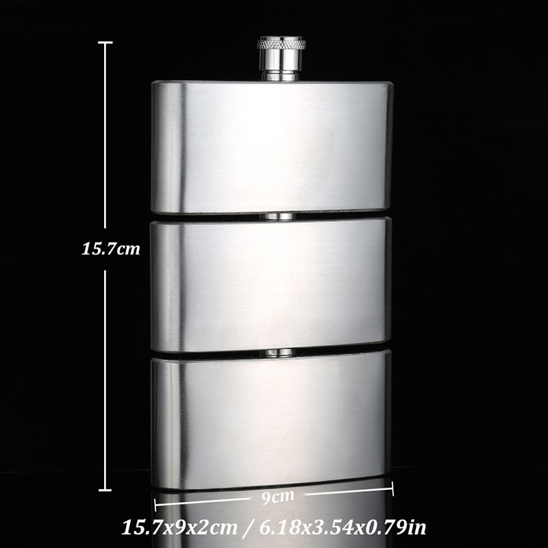 DEOUNY 90Z Assembled Hip Flask Portable Pocket Mini Hip-Flask Stainless Steel Jagermeister Alcohol Bottle Drinkware