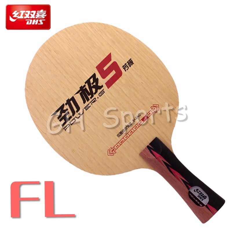 Original DHS POWER-G 5 PG5 PG 5 Table Tennis racket Blade ALC Racket 5 wood 2 carbon Raquete De Ping Pong Bat: FL long handle