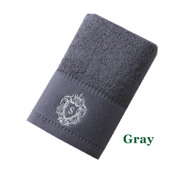 5 Sterren Luxe Hotel Satijn Handdoek Badkamer 100% Katoen Paar Douche Voor Thuis 35*78 Cm Wit blauw Grijs 3 Colourtowel T39: Gray