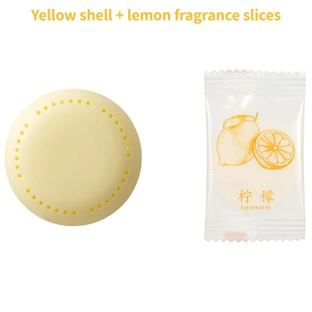 1 st toalett fast luftfräschare aromaterapi doft varaktig för garderob bil hushåll rund luftfräschare badrumsartiklar: Grå