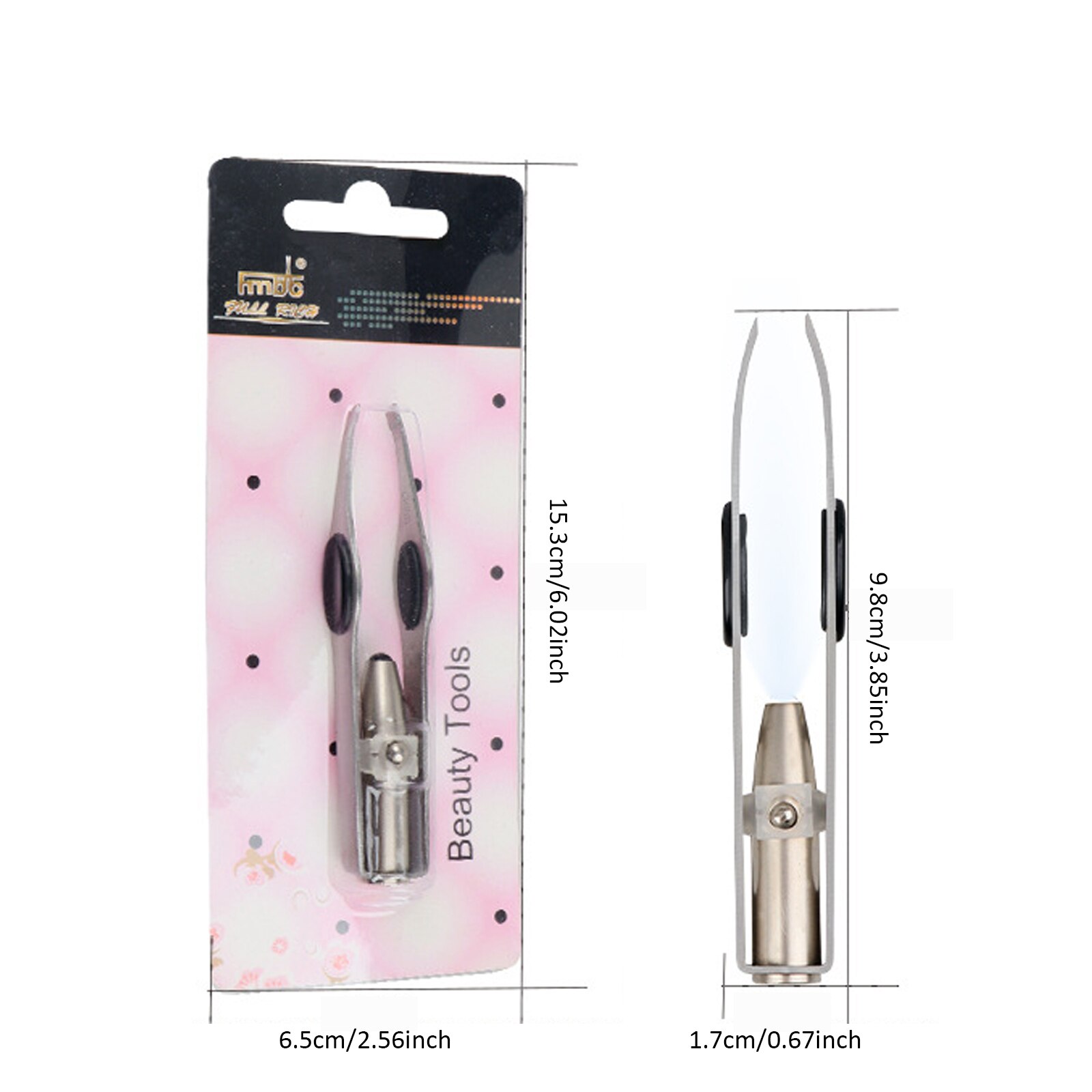 Dalse – pince à épiler avec lampe LED, Mini pince à épiler pour sourcils, maquillage, outils de beauté, épilation, coupe délicate