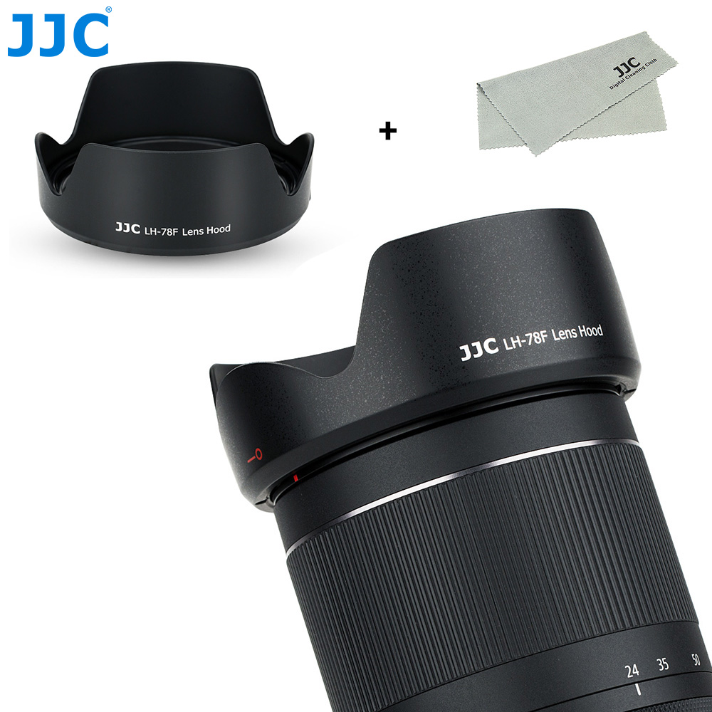 Jjc Camera Omkeerbare Zonnekap Voor Canon Rf 24-240Mm F/4-6.3 Is Usm Lens op Canon Eos R Eos Rp Eos Ra Vervangt Canon EW-78F