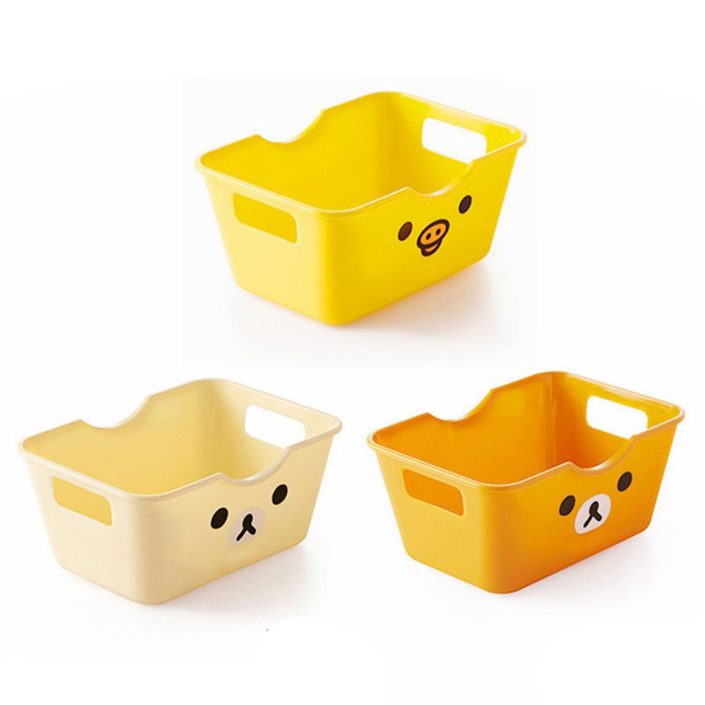 Mini Cute Cartoon Stationery Storage Box Debris Sorting Box Storage Box Rectangular Desktop Storage Box