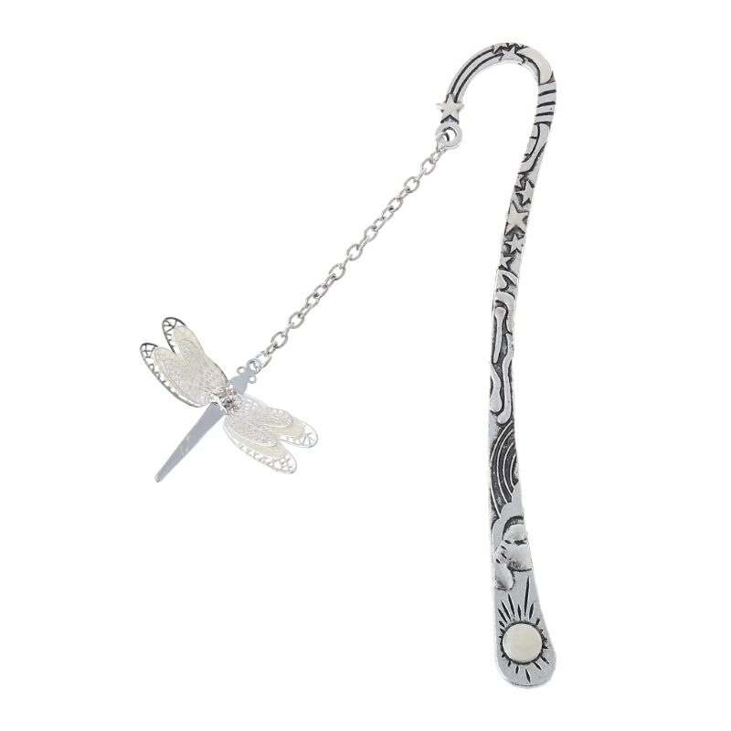 Glow In The Dark Lichtgevende Boek Marker Creatieve Vlinder/Dragonfly/Zon/Ster Bookmark Label School Kantoorbenodigdheden student: 4