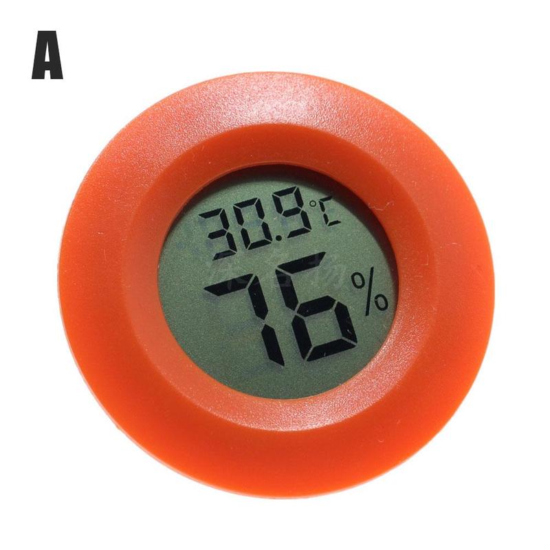 Mini Lcd Thermometer Hygrometer Praktische Digitale Indoor Lcd Hygrometer Vochtigheid Ronde Display Thermometer Panelen Tempera T9Y3: A