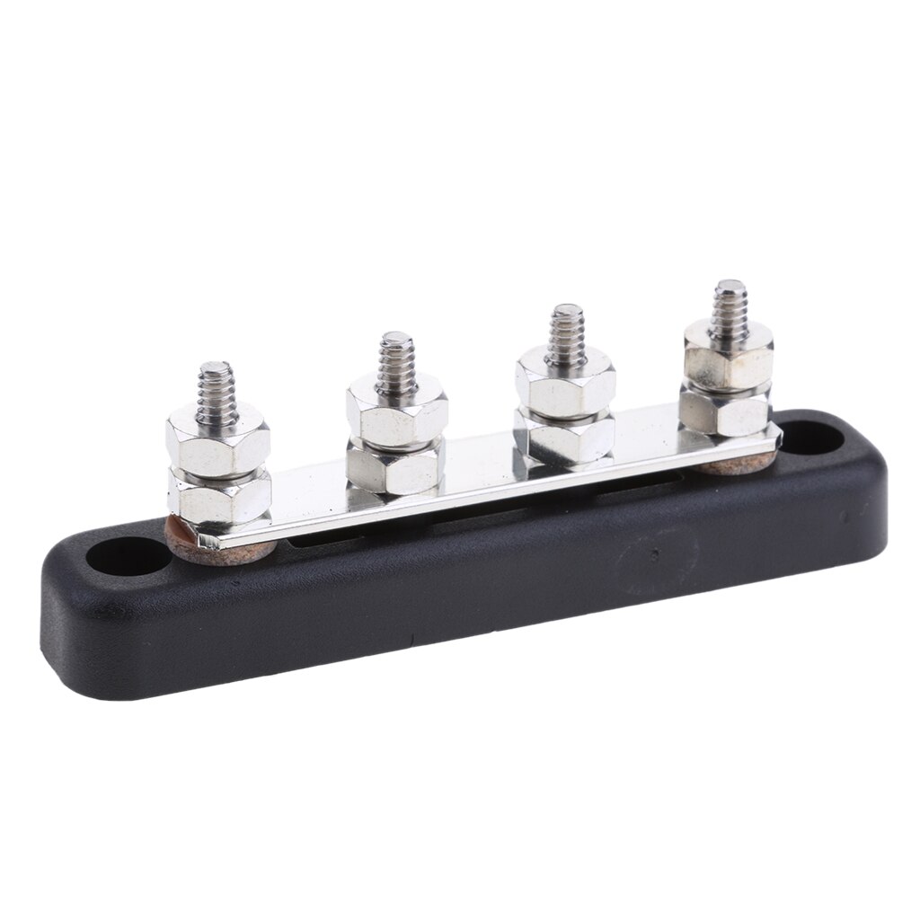 4-Way Bus Bar Terminal Blok-4X6 Mm Studs-100A Rated-Auto & Marine