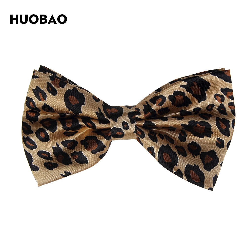 HUOBAO Brown Leopard Suspenders And Bow Ties Sets For Children Kids Boys Girls