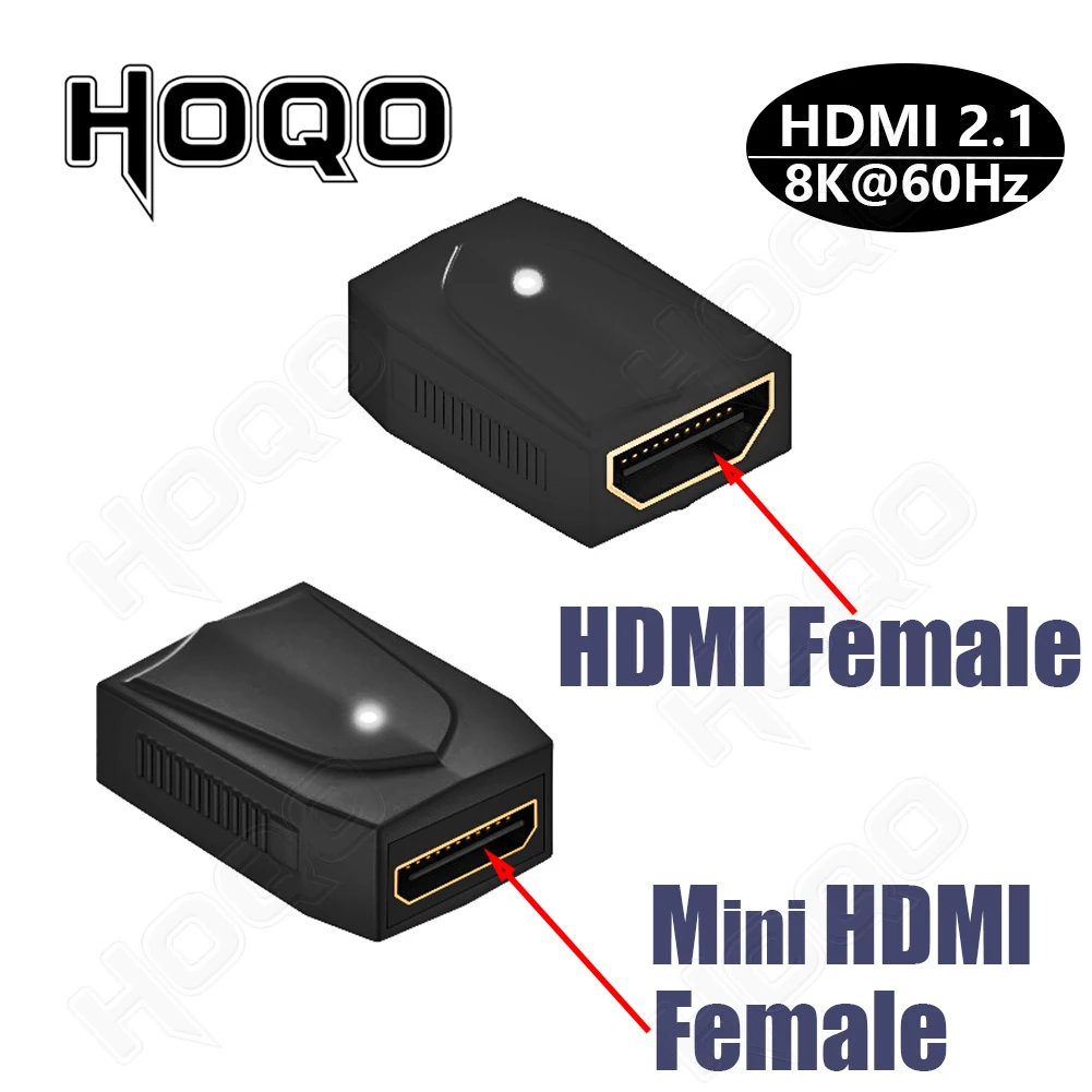 8K HDMI-adapter 90 graden 8k 4k bij 120 Hz 270 graden HDMI schuine adapter 360 180 graden mini naar HDMI U-vorm l-type converter