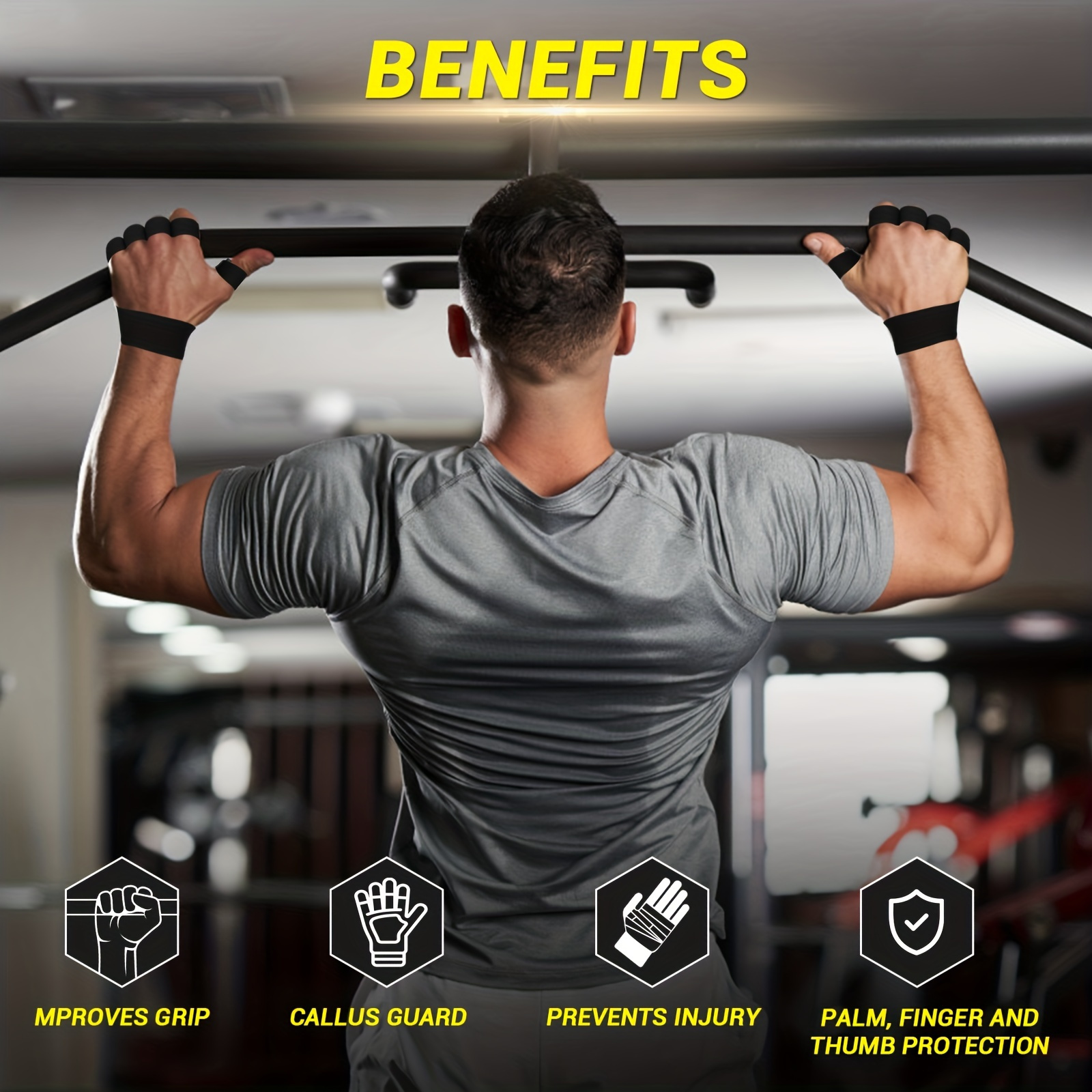 1 Pair Breathable Non-Slip Fitness Gloves, Weight Lifting Training Gloves, For Sports Palm Protection, Fitness, Sports, Pull Ups: Blue