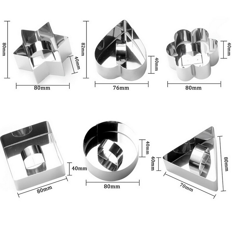 Nowe formy robić sałatek naczynie robić zapiekania Diy narzędzia robić pieczenia foremka na babeczki sałatka deser umierać pierścionek mus ciasto ser narzędzie ze stali nierdzewnej