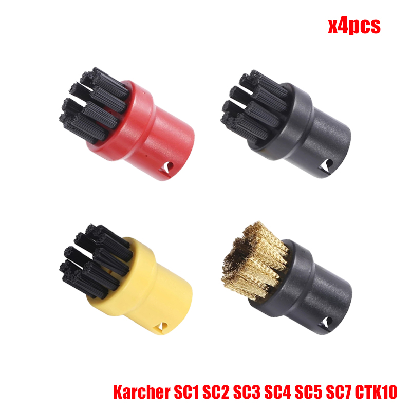 Borstels Voor Karcher SC1 SC2 SC3 SC4 SC5 SC7 CTK10 Handheld Stoomreiniger Nylon Borstel Sprinkler Nozzle Hoofd Onderdelen: Light Grey