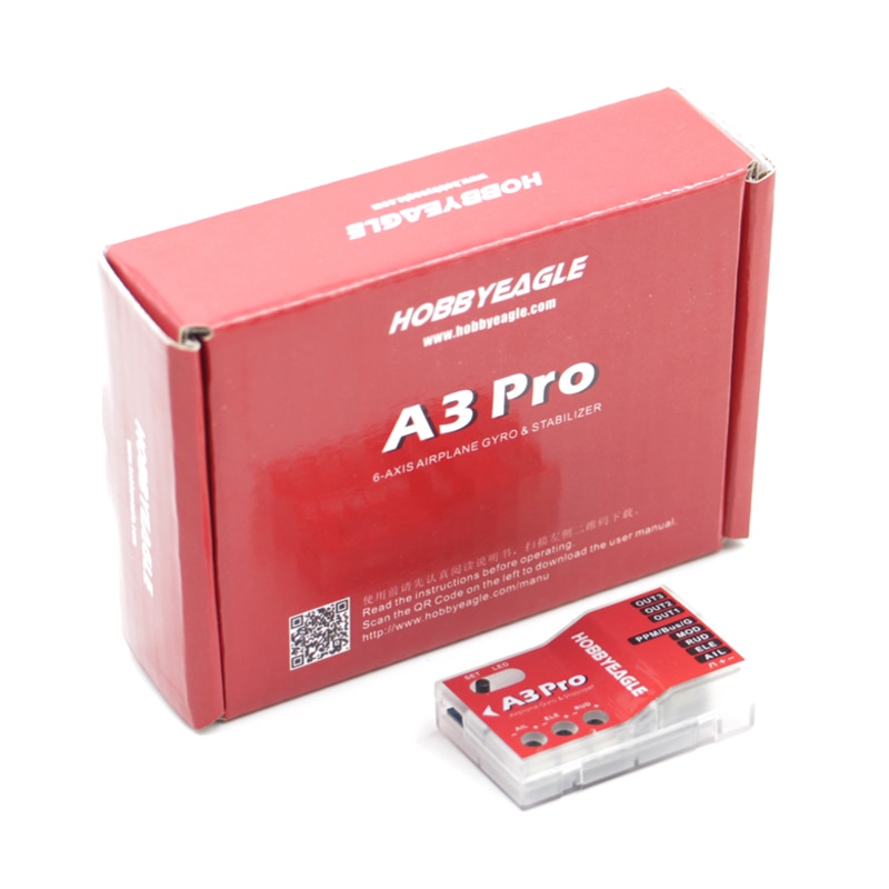 100% genuine HobbyEagle A3 Pro Flight Controller 6-axis airplane gyro & stabilizer System for RC 3D trick Airplane Fixed Wing