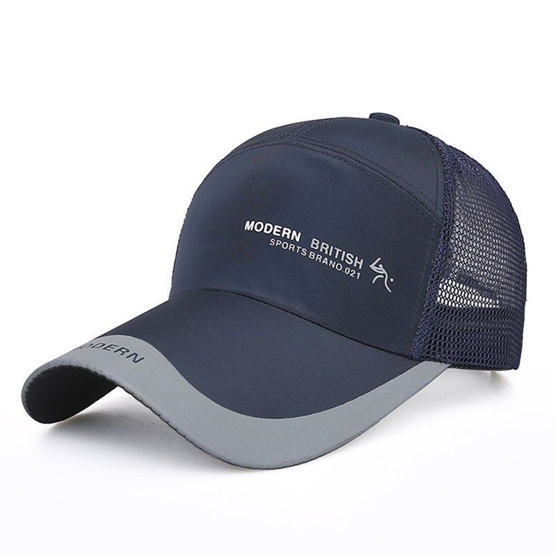 Outdoor Golf Vissen Hoeden Voor Mannen Quick Dry Waterdicht Vrouwen Mannen Baseball Caps Verstelbare Sport Zomer Zon Hoeden: 2 Mesh navy blue