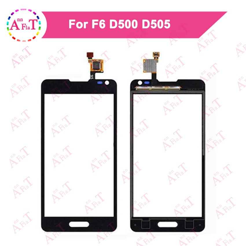 4.5" For LG Optimus F6 D500 D505 MS500 Touch Screen Digitizer Sensor Outer Glass Lens Panel 3m glue Free