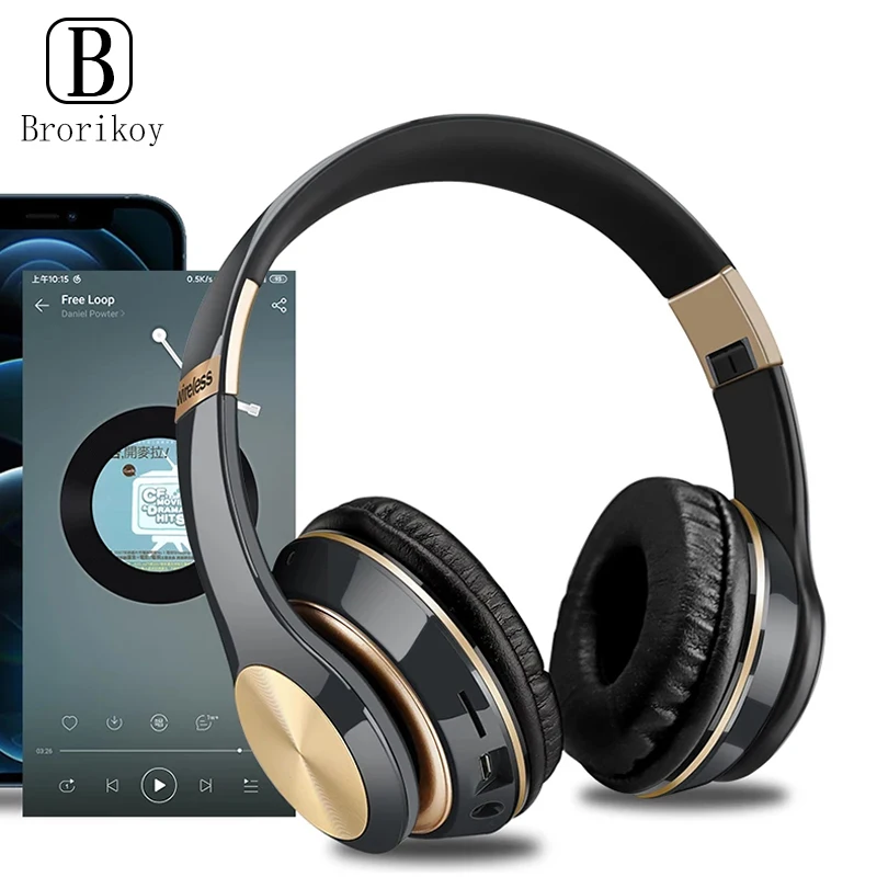 T5 słuchawki Bluetooth nauszne bezprzewodowe słuchawki douszne z mikrofonem zestaw słuchawkowy dla graczy składany Auriculare Fone dla Huawei iPhone