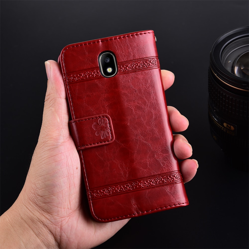 For Samsung J3 J330 SM-J330F Wallet Leather Case For On Samsung Galaxy J3 Cover For Samsung J330 J32017 J 330 Capa