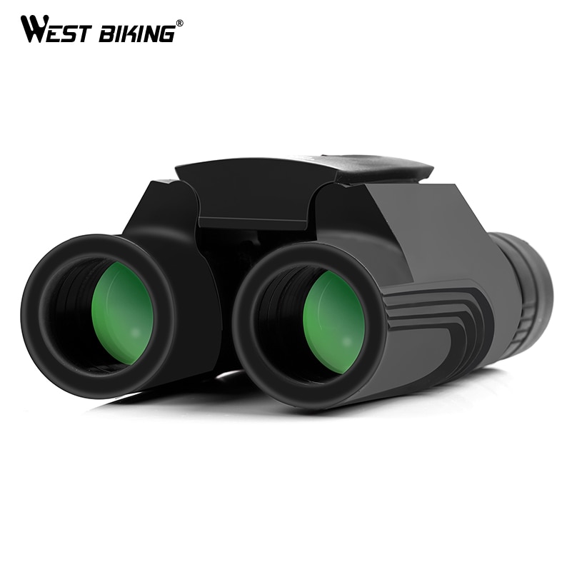 West Fietsen 10*25 Wp BAK4 Prisma Verrekijker Telescoop Zoom All-Optische Groene Film Verrekijker Reizen Sightseeing Outdoor telescoop