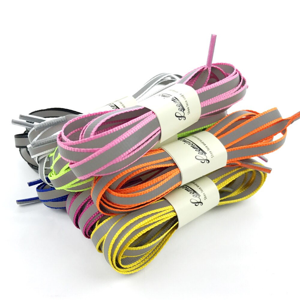 3m reflecterende veters hoge zichtbaarheid schoenveters veiligheid lichtgevende schoenveters in het donker 100cm