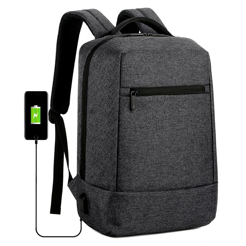 Mannen Zakelijke Rugzak Oxford Waterdichte Schoudertas Grote Capaciteit Laptop Rugzak Mannelijke Opladen Rugzak Mochilas Knapzak: Deep Grey