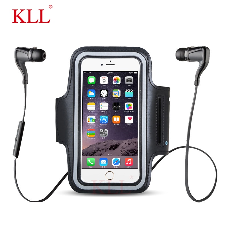 KLL Wasserdichte Brassard Lauf Gym Sport armband Fall Handy Arm Band Tasche Halter für iPhone Smartphone auf Hand